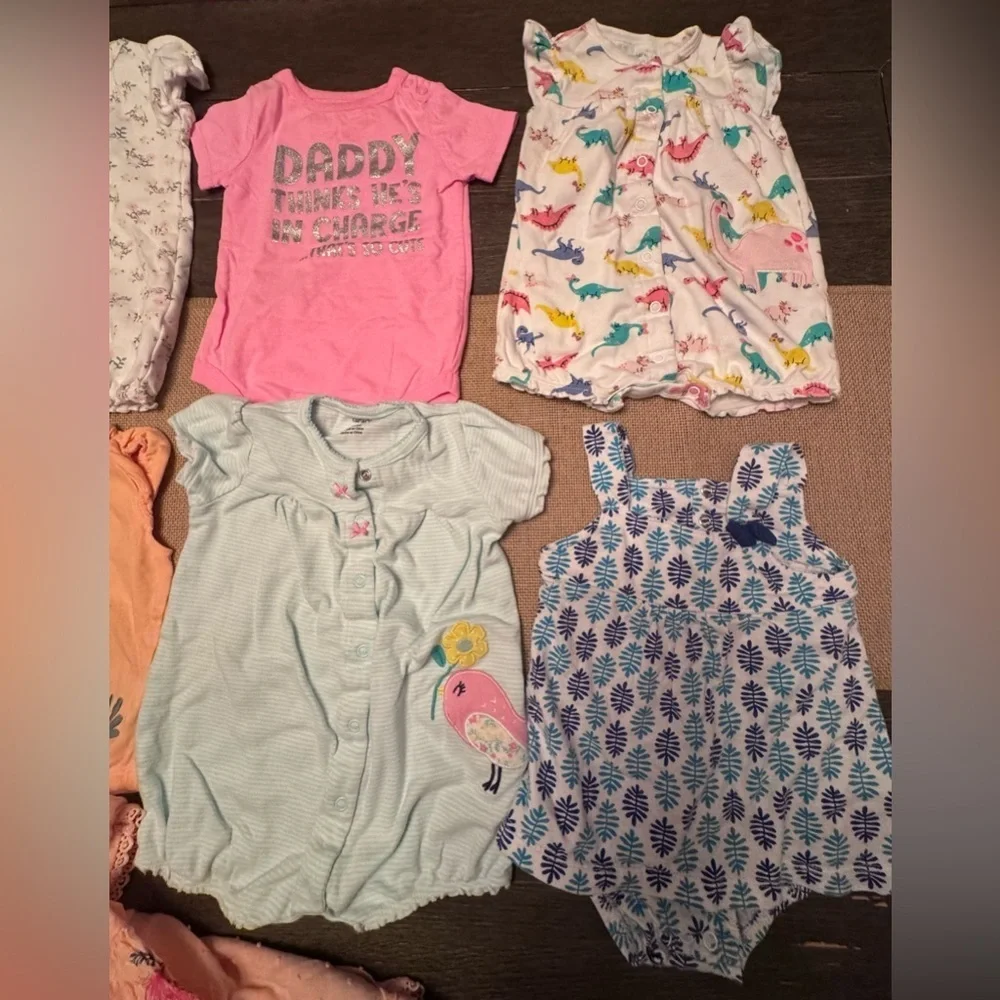 Bundle Onesies for infant girls size 12 months